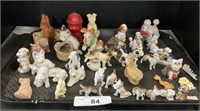 Japan, Occupied Japan Porcelain Dog Figurines.