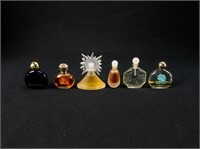 Lot of 6 Miniature Perfume Bottles