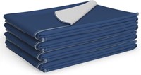 Pack of 4 Large Washable Blue Underpads