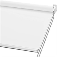 Blackout Roller Shade,  White,34" W x 72" H
