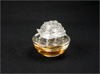 Small Perfume Bottle w/ Flower Top