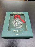 Waterford Marquis crystal Santa ornament