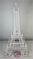15" White Eiffel Tower Decorative Piece