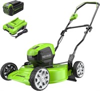 Greenworks 40V 19"" Brushless Lawn Mower