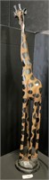 Nice Alabaster Wood Carved Giraffe.
