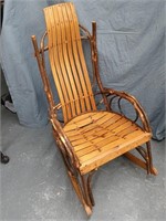 Adirondack Twig and Hickory Rocking Chair ,