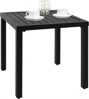 Indoor Outdoor Small Metal Square End Table