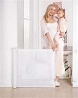 Likzest Retractable Baby Gate, 33" Tall, White