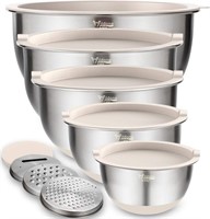 Wildone Mixing Bowls 5 pack, Stainless Steel