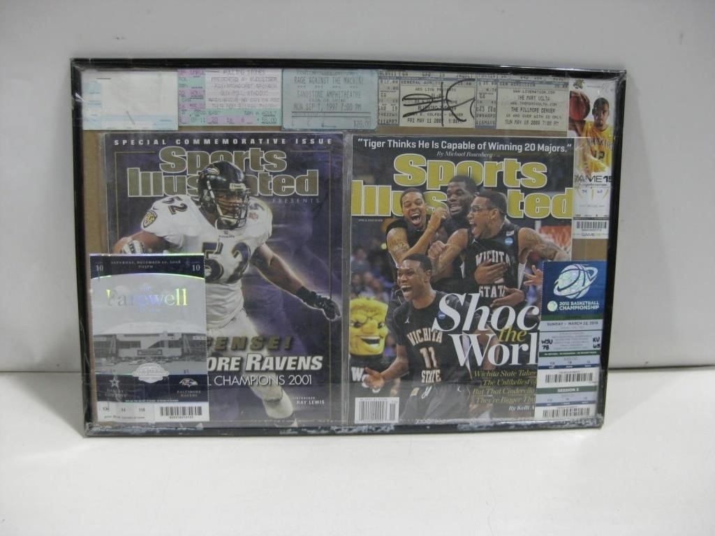 Vtg Sports Illustrated W/Various Tickets See Info