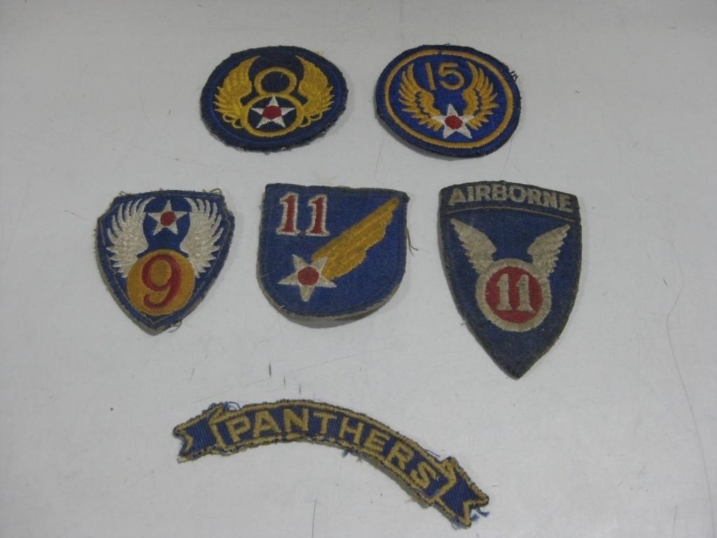 Vtg WWII US Army & ASAAF Patches