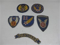 Vtg WWII US Army & ASAAF Patches