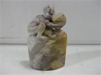 Vtg Chinese Stone Wax Seal Stamp See Info