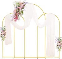 Wedding Arch Backdrop Stand Set of 3 Gold