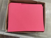 Approximately 100 - 3 tab file folders. Color