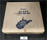 West Virginia Glass Wimbledon Set.