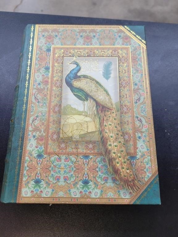 Peacock book hiding box