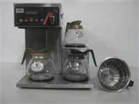 Superior Coffee Maker W/Three Glass Pots Untested