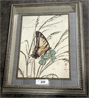 Chad Barrett Framed Butterfly Print.