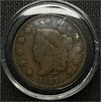 1827 Large Head Cent America’s Rare Coins