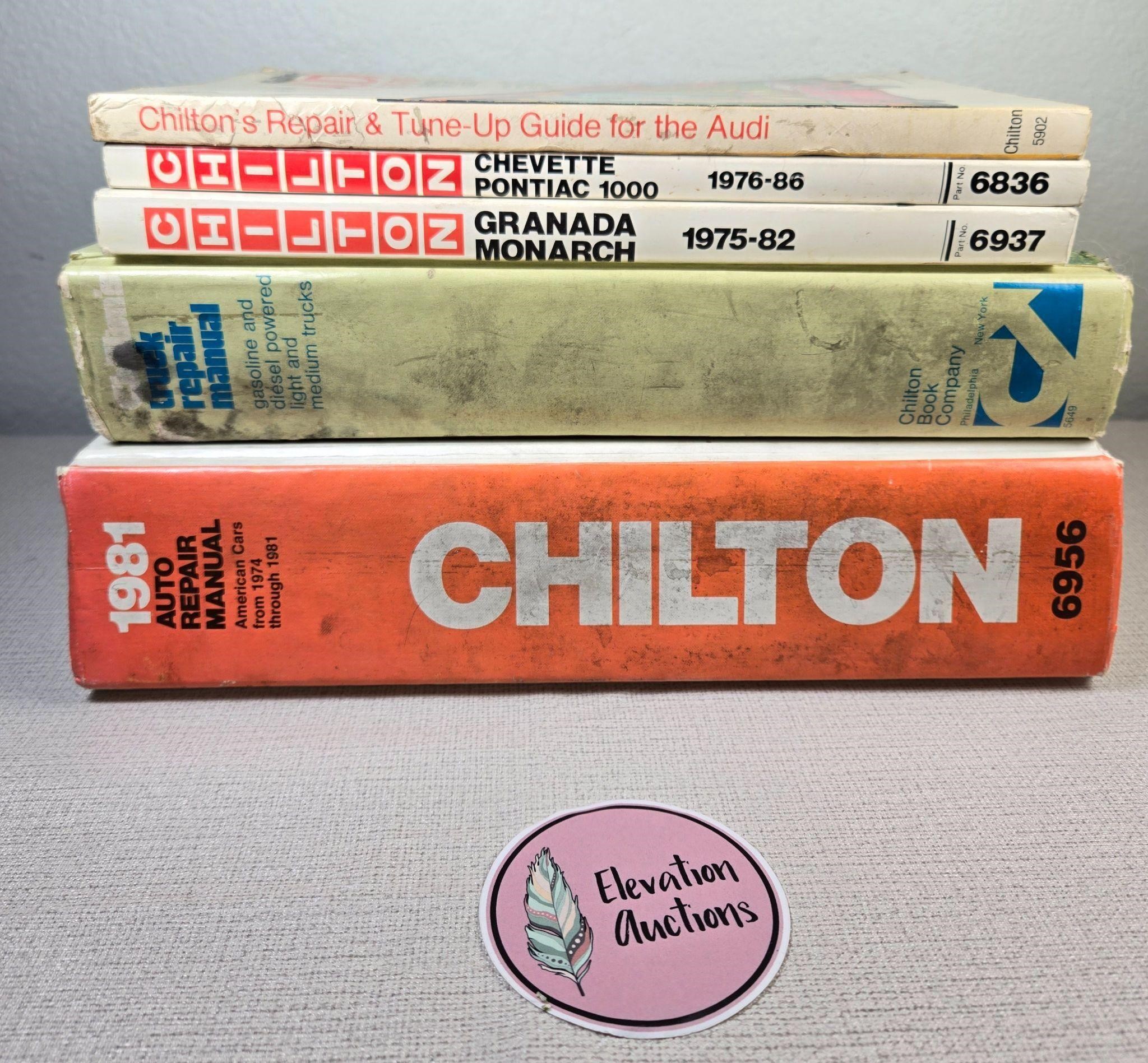 Old Chilton Repair Manuals Books
