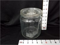 1815 Clear Glass Jar w/Lid