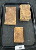 (3) Early 19th Century Leather Bound Religious