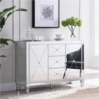 Furniture HotSpot 3-Drawer Mirrored Cabinet