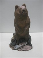 19" Ceramic Bear Statue See Info