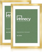 Annecy 24x36 Picture Frame Gold, 2 Pack