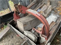 Heavy steel bale mover 3 point hitch