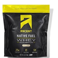 Ascent Whey Protein Powder Vanilla Bean 64 Oz $81