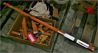 wood clamps, nail aprons & marking stakes