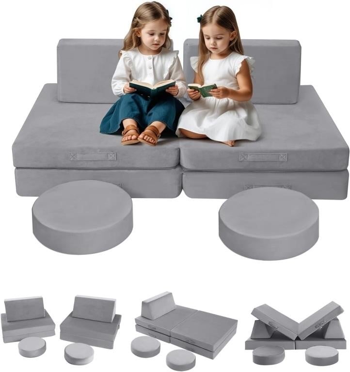 MeMoreCool 8-Piece Fold Out Baby Couch