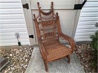 1890s ORDWAY AESTHETIC MOVEMENT ROCKING CHAIR