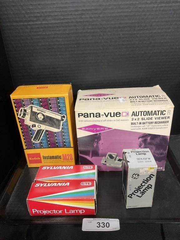 Kodak Instamatic Camera, Pana-Vue Slide Viewer.