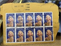 Used Marlyn Monroe Stamps