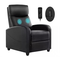FENBAO Black Living Room Chair Recliner