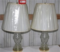 pair of 29" table lamps