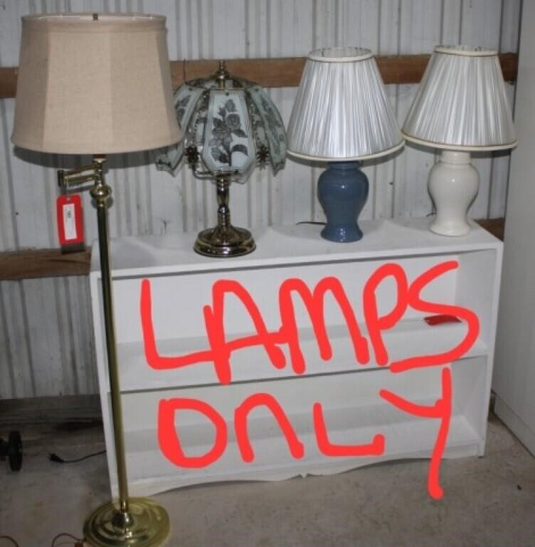 variety of table & floor lamps