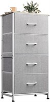 WLIVE Dresser with 4 Drawers, Light Grey