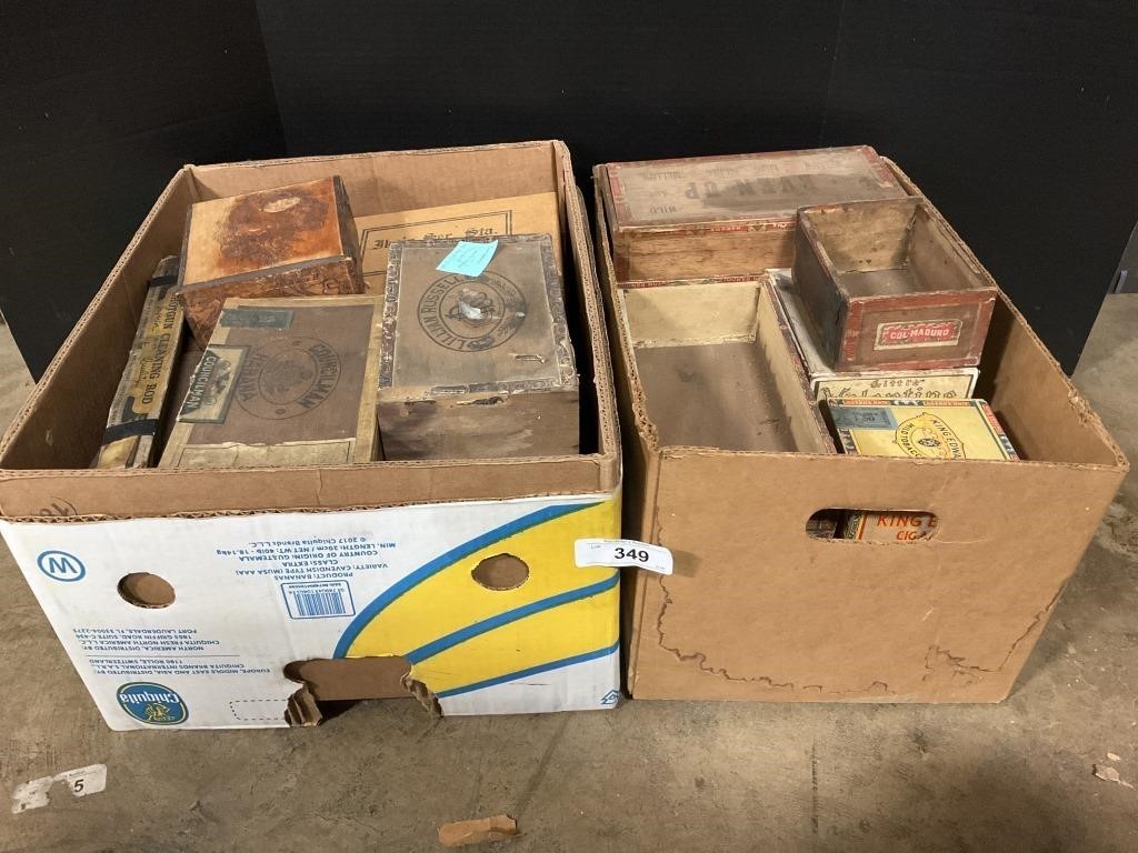 Various Cigar Boxes.