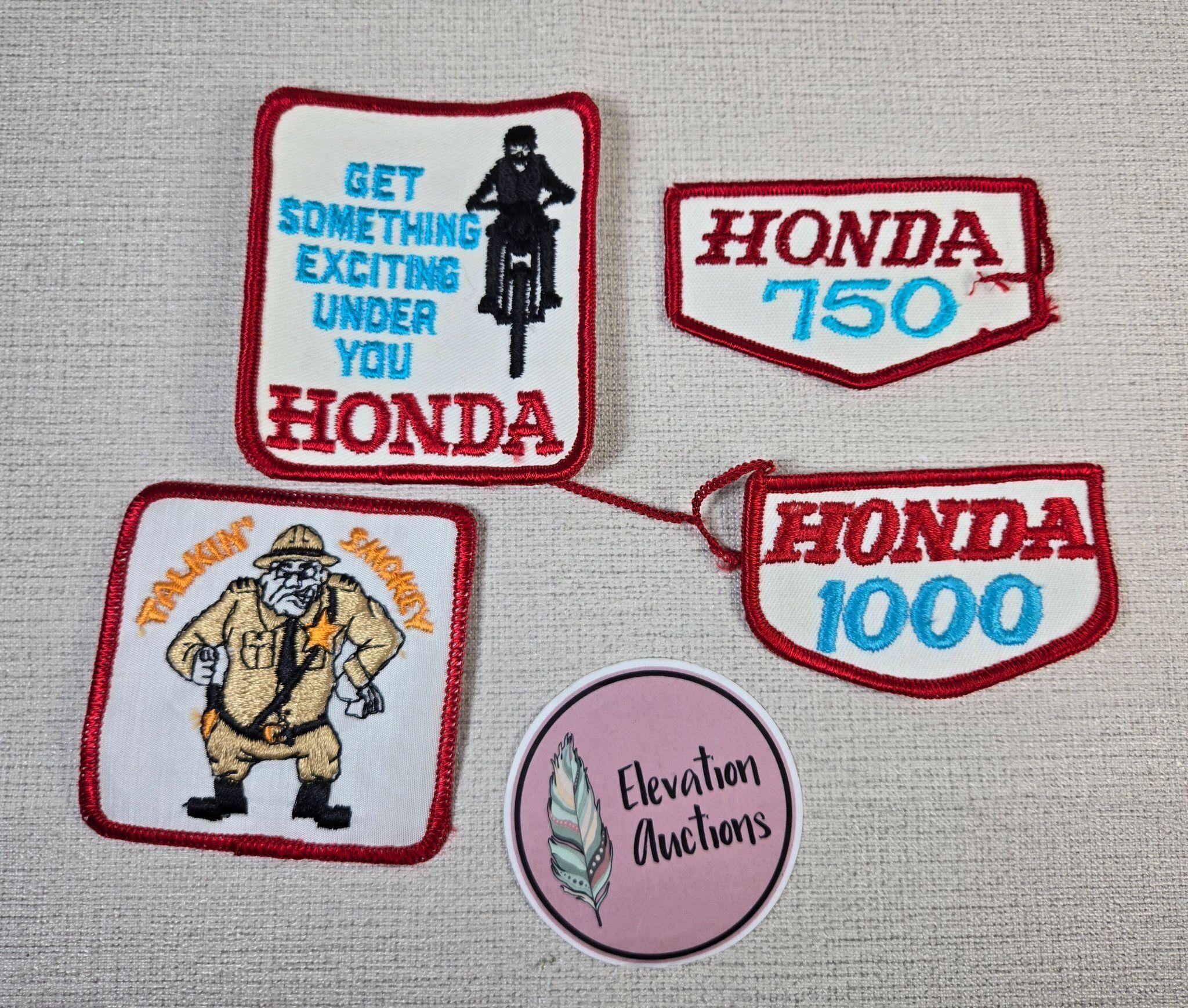 4 Old Patches Honda and a Trooper