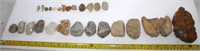 fossils, iron ore & misc stones