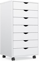 7 Drawer Chest - Storage Cabinet (White)