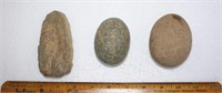 hand axe & misc stones