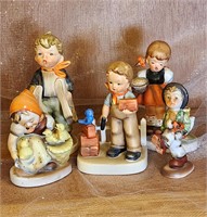 5 pc Hummel figurines