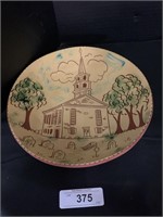 Breininger Redware Pottery Plate.