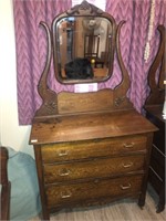 Dresser with mirror 38"X18"X70"