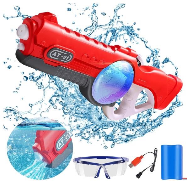 800cc Electric Water Gun  Full Auto  32ft - Red